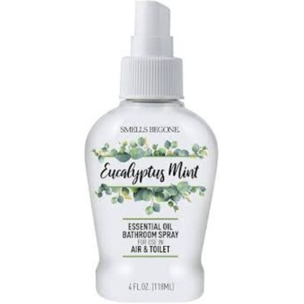 NEW 2 X 118ML SMELLS BEGONE BATHROOM FRESHENERS