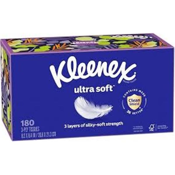 NEW 4 X 70 TISSUES KLEENEX ULTRA SOFT