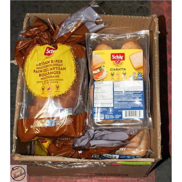 BOX OF 6 ASSORTED BREAD PRODUCTS
