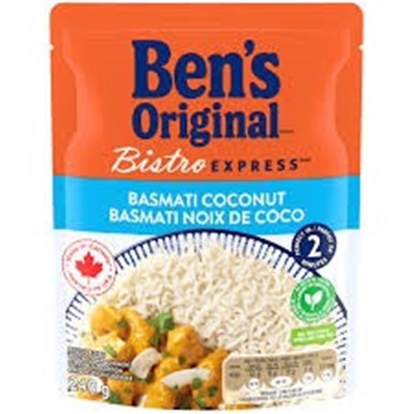 NEW 240G BENS ORIGINAL BASMATI COCONUT