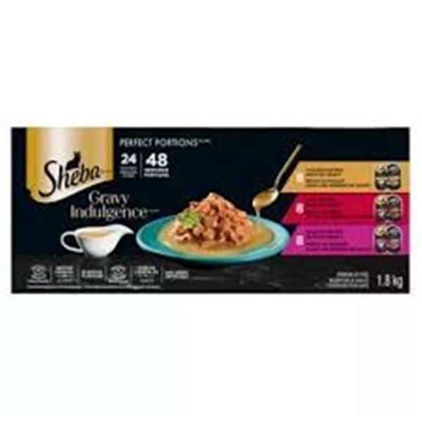 NEW 1.8KG SHEBA PERFECT PORTIONS GRAVY INDULGENCE