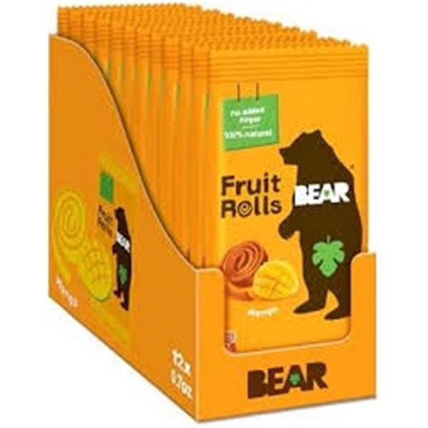 NEW 12 BEAR FRUIT ROLLS MANGO