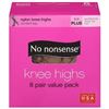 Image 1 : NEW WITH BOX 8 PACK NO NONSENSE KNEE HIGHS PLUS SI