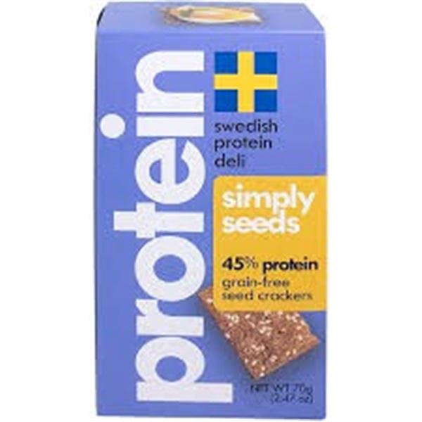 NEW 70G PROTEIN SWEDISH DELI SEED CRACKERS