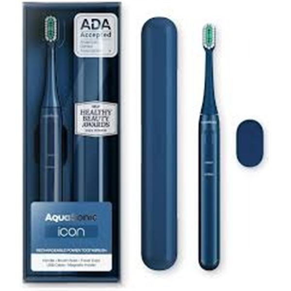 NEW REPACKED AQUASONIC ICON ELECTRIC TOOTHBRUSH