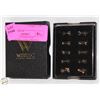 Image 1 : NEW WSSXC 5 PAIRS STUD EARRINGS SET CUBIC ZIRCONIA