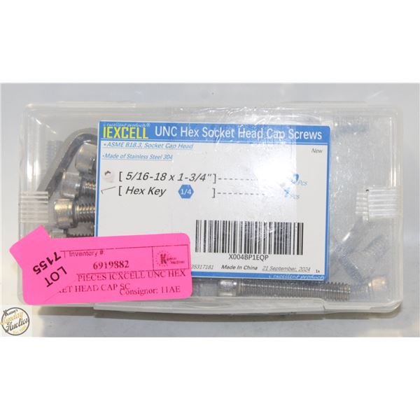 NEW 2 10 PIECES ICXCELL UNC HEX SOCKET HEAD CAP SC