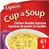 Image 1 : NEW 3 X 61G LIPTON CUP A SOUP CHICKEN NOODLE