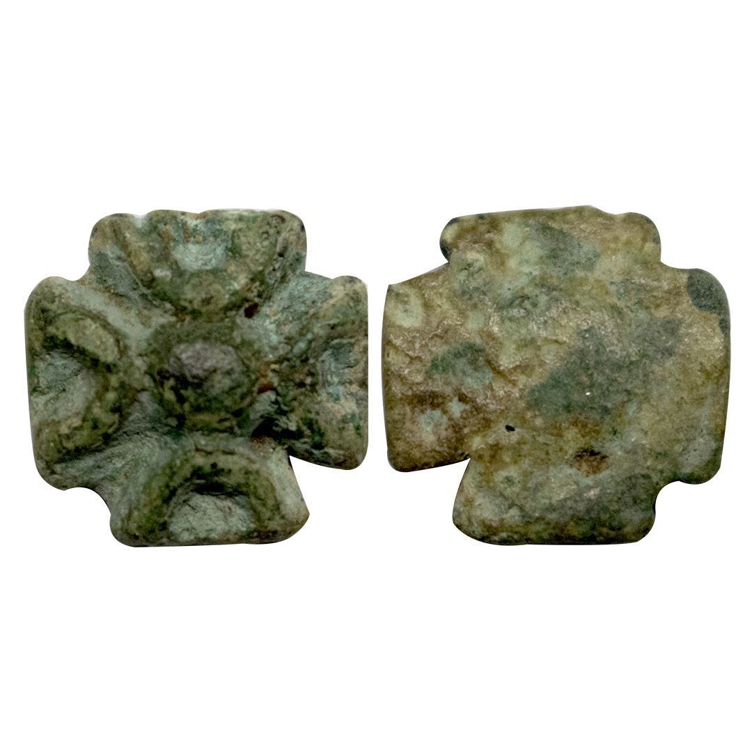 Primitive Money (300-100 BC), Rigvedic Period, Copper Nandyavarta(4 ...