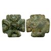 Image 1 : Primitive Money (300-100 BC), Rigvedic Period, Copper Nandyavarta(4 nandipadas), 3.39 gms.