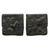 Image 1 : Indo-Scythians, Maues (125-85 BC), Copper Square Unit, xx.xx gms.