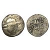 Image 1 : Bactria, Imitation of Eukratides I, (c. 171-145 BC), Silver Obol, 0.48 gms,
