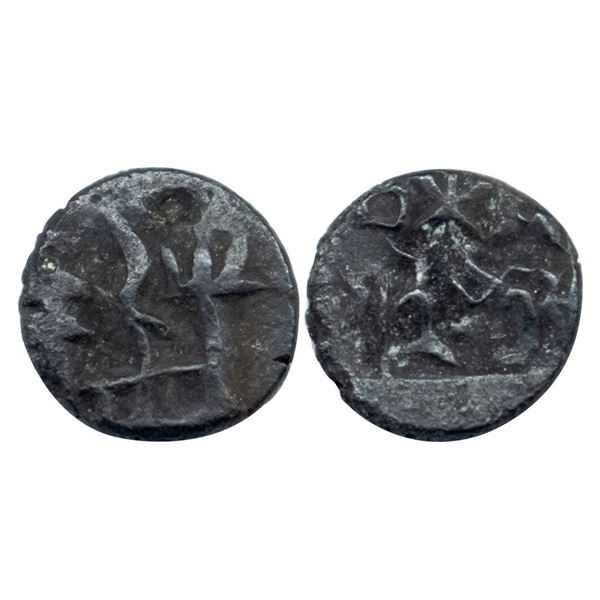Panchala, Agnimitra II (c. 100 AD), Copper Unit, 0.69 gms
