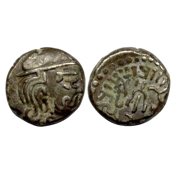 Maitrakas of Vallabhi, ‘Sharva Bhattaraka’ (c. AD 500-600), Silver Drachma, 2.06 g