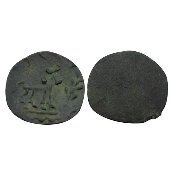 Anandas of Banavasi (300-345 AD), Anonymous Type, Potin Unit, 0.69 gms,