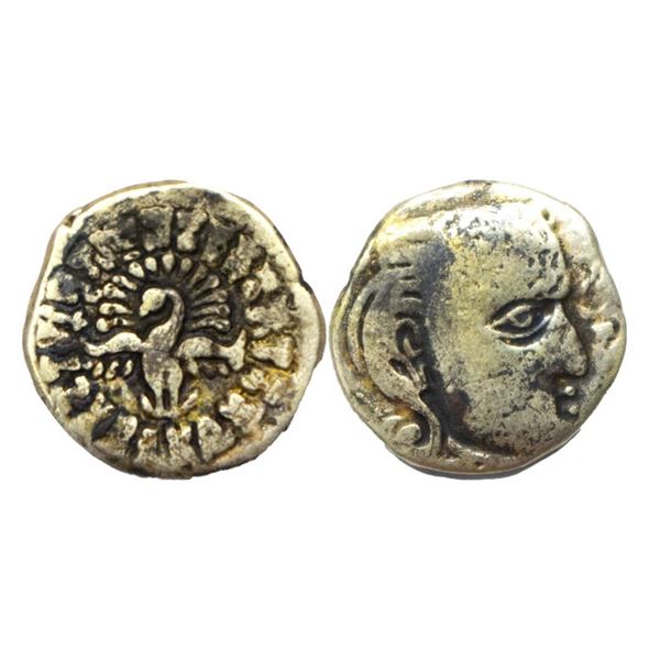 Guptas, Skandagupta (c. 455-480 AD), Madhyadehsa type, Silver Drachma, 1.65Grms.