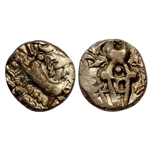 Karkota Dynasty, Kashmir, Pratapaditya (7th Century AD), Debased Gold Dinara, 7.14 gms,