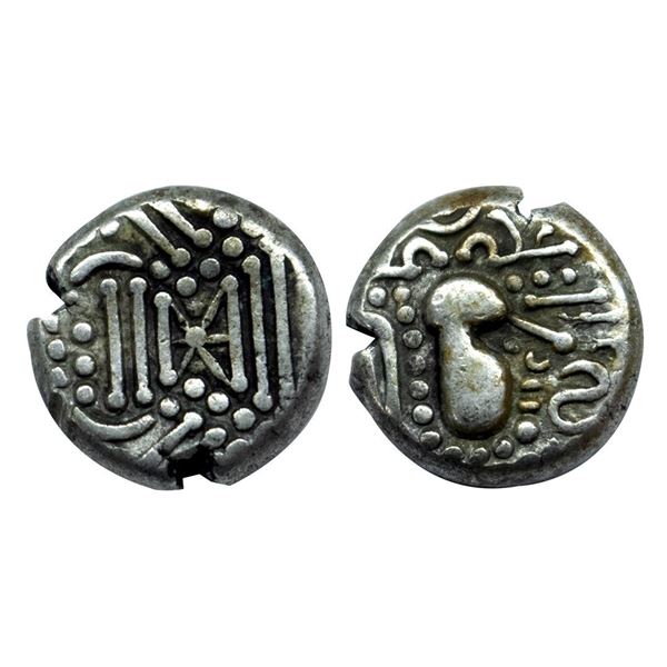 Chaulukya Series of Saurashtra and Gujarat, Indo Sasanian Anonymous Gadhaiya Paisa coinage, Debased