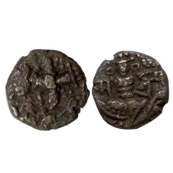 Hindu Rulers, Kashmir, Sangrama Deva (1003-1028 AD), Copper Unit, 5.54 gms.
