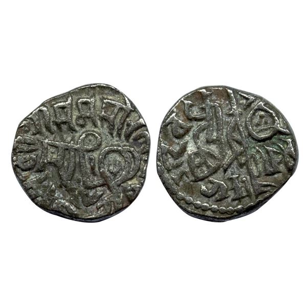 Chauhans of Ajmer and their Delhi Governor Chahada (1172-1191 AD), Billon Jital, 3.26 gms