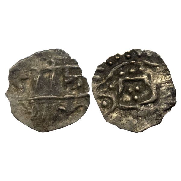 Hindu Medieval, Kalachuris of Ratnapur, Jagapala Deva (1100-1150 AD), Silver Pana, 0.17 gms, Joe Cri