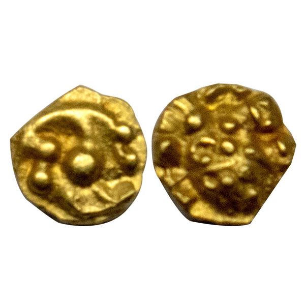 Hindu Medieval, Western Gangas (c. 10th Century AD), Gajapati, Gold ¼ Fanam, 0.12 gms.
