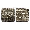 Image 1 : Akbar (AH 963-1014, 1556-1605 AD), Silver Square Rupee, 11.36 gms, Dar-us-Sultanat Lahore Mint, AH 9