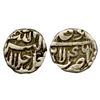 Image 1 : Akbar (AH 963-1014, 1556-1605 AD), Silver 1/2 Rupee, 4.45 gms, Lahore Mint, Ilahi Month Di, Year 46,