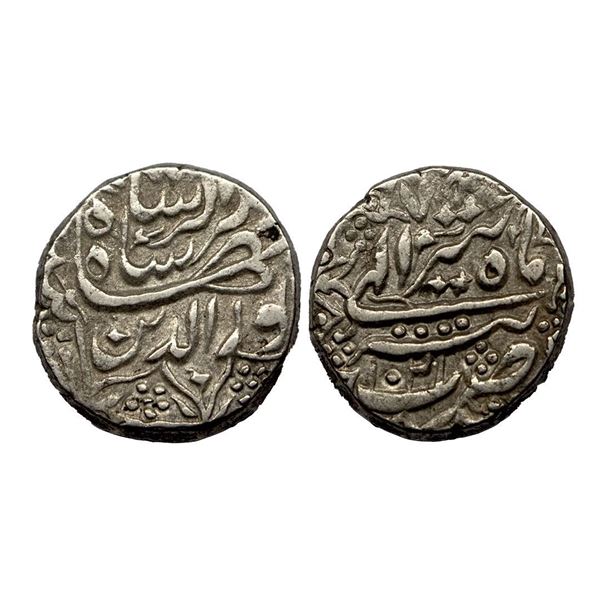 Jahangir (AH 1014-1037, 1605-1627 AD), Silver Rupee, 11.35 gms, Tatta Mint.