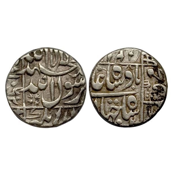 Shah Jahan (AH 1037-1068, 1628-1658 AD), Silver 1/2 Rupee, 5.73 gms, Surat Mint(by type), AH 1062, K