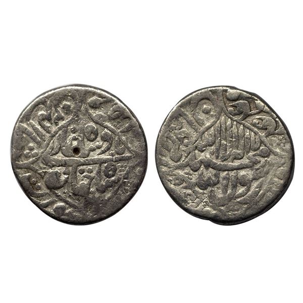 Shah Jahan (AH 1037-1068, 1628-1658 AD), Silver Rupee, 11.29 gms, Surat Mint, KM # 230.3.
