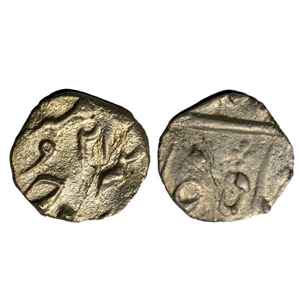 Muhammad Shah (AH 1131–1161, 1719–1748 AD), Silver 1/32 Rupee, 0.56 gms,