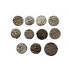 Image 1 : Set of 11 Rupees including Jahangir, Shah Jahan & Aurangzeb, One Rupee of Bengal Presidency.