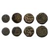 Image 1 : Set of 4 Copper coins, Bhaunagar State, Akbar Copper Dam, Indore State Half Anna.