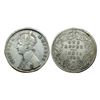 Image 1 : Victoria Empress, 1892, Silver Rupee, Calcutta Mint.