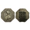 Image 1 : George V, 4 Anna, 1921, Calcutta Mint.