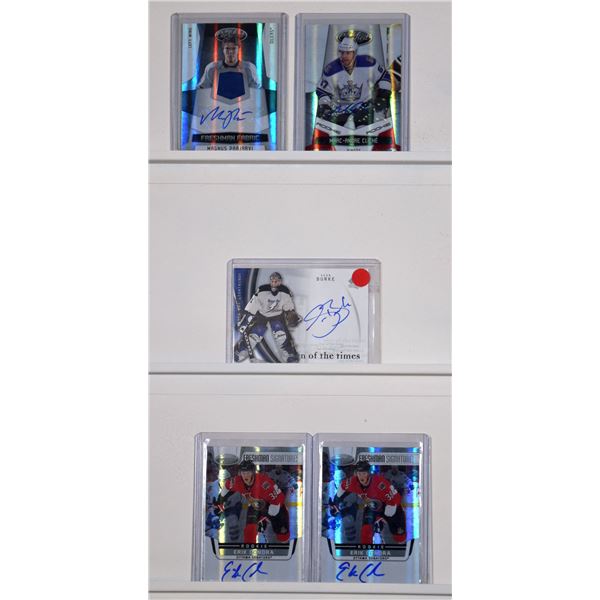 Hockey Cards - 5 Card Lot of Signed Cards incl Condra RC