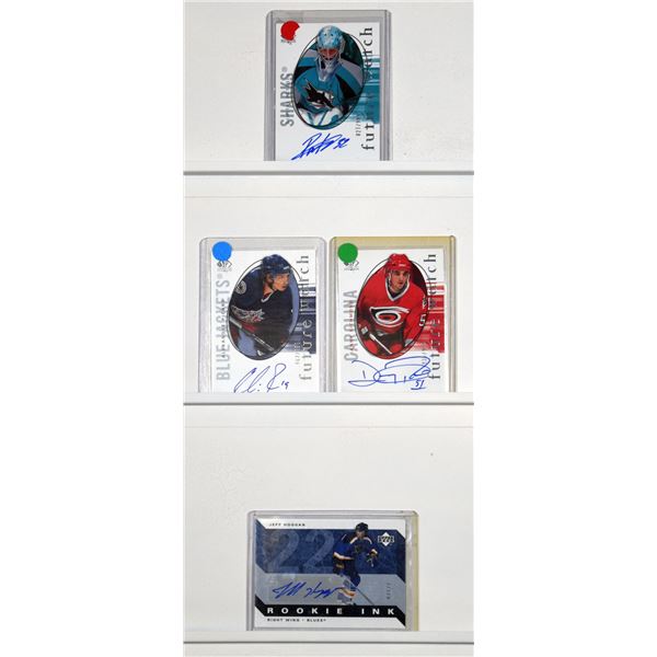 Hockey Cards - 4 Card Lot of Signed Cards, 1x RC
