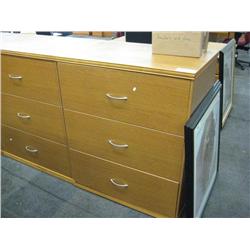Oak 3 Drawer File Cabinet
