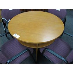 Oak Round Conferance Table