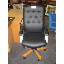 Black Leather High Back Executive Chair