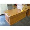 Image 1 : Oak L-shape Executive Desk