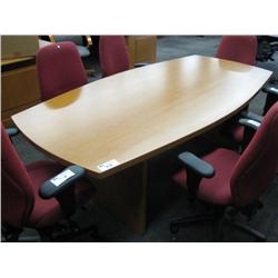 Oak 8' Contemporary Boardroom Table