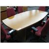 Image 1 : Oak 8' Contemporary Boardroom Table
