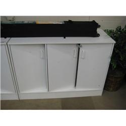 2 -  White Storage Cabinets