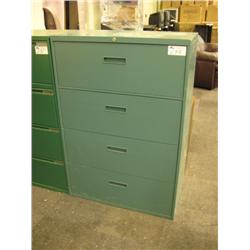 Teal 4 Drawer Lateral Fileing Cabinet
