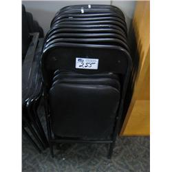 10 - Black Folding Chairs