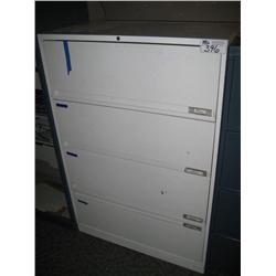 White 4 Drawer File Cabinet