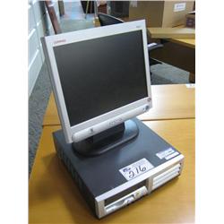Compaq P4 Computer C/w 15" Flat Panel Monitor