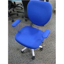 Blue Gas Lift Task Chair